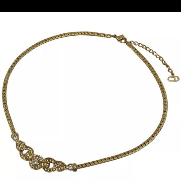 Authentic Vintage Christian Dior Necklace with dust bag,shopping bag ❤️❤️❤️ - Picture 5 of 12